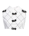 Elisabetta Franchi Woman Top White Size 4 Cotton, Elastane