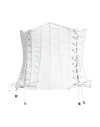 Elisabetta Franchi Woman Top White Size 4 Polyester, Elastane