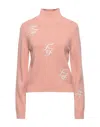 Elisabetta Franchi Turtlenecks In Salmon Pink