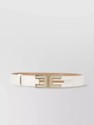Elisabetta Franchi Women's Adjustable Logoed Metal Buckle Belt