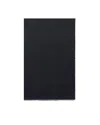 Elisabetta Franchi Rectangular Fringed Scarf With Iconic Logo Pattern In Black
