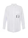 Elisabetta Franchi White Oversize Shirt In White