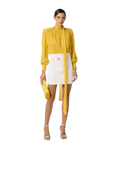 Elisabetta Franchi Women's Body  Long Sleeve In Yellow