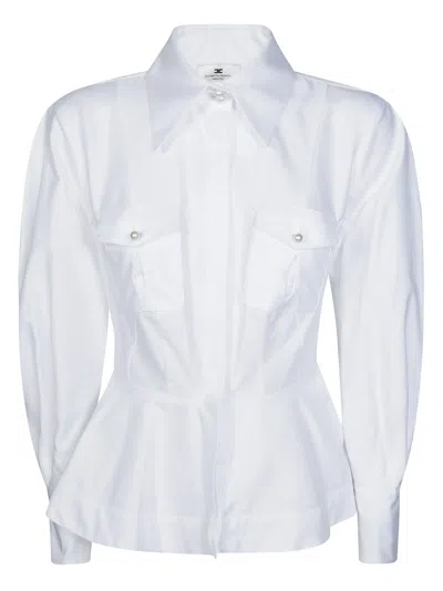 Elisabetta Franchi Women's Button-front Shirt In Bianco