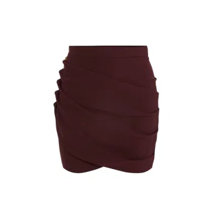Elisabetta Franchi Women Casual Skirts  - Skirt - Burgundy In Brown