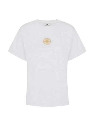 Elisabetta Franchi Women's Casual T-shirt In Gesso