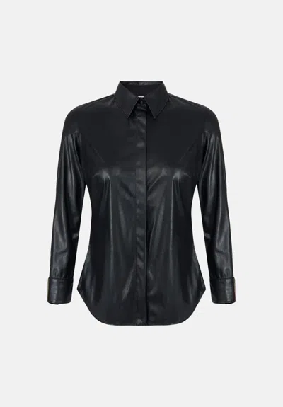 Elisabetta Franchi Women's Chic Satin-effect Blouse In Nero