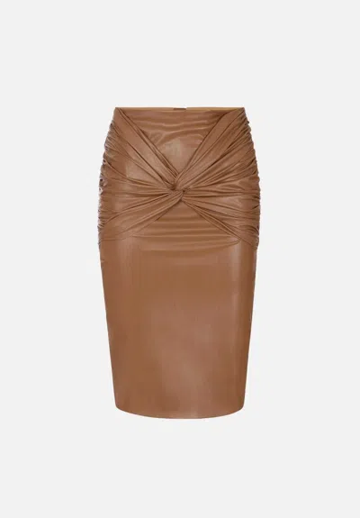 Elisabetta Franchi Women's Chic Skirt In Sigaro