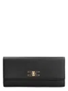 Elisabetta Franchi Black Twist-lock Fastening Detachable Chain-link Shoulder Strap In Black