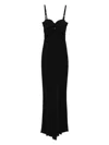 Elisabetta Franchi Thin Strap Dress In 110 Nero