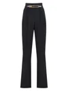 Elisabetta Franchi Women's Crãªpe Trousers In Black