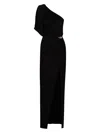 ELISABETTA FRANCHI WOMEN'S DRAPED ONE SHOULDER DRESS