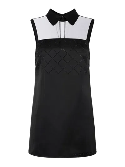 ELISABETTA FRANCHI VESTIDO MIDI - NEGRO