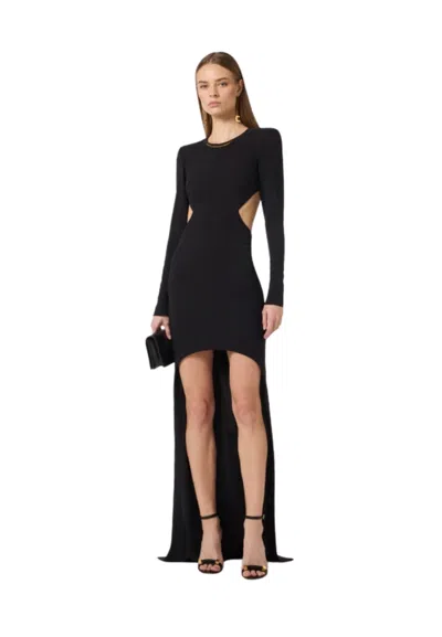 Elisabetta Franchi Women's Dress  Metal In Gold In Black