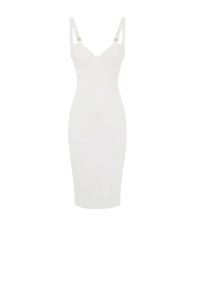 Elisabetta Franchi Women's Dress  Tubes In White