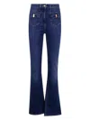 Elisabetta Franchi High-rise Flared Jeans In Blue