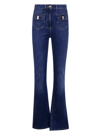 ELISABETTA FRANCHI WOMEN'S FLARED DENIM JEAN