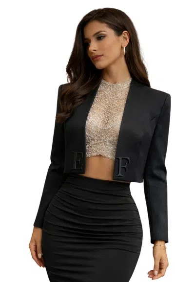 Elisabetta Franchi Women's Jacket  Short In Black