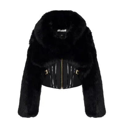 ELISABETTA FRANCHI WOMEN'S JACKETS ELISABETTA FRANCHI - JACKET - BLACK