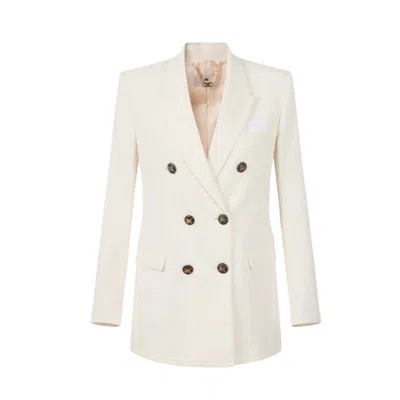 ELISABETTA FRANCHI WOMEN'S JACKETS ELISABETTA FRANCHI - JACKET - WHITE