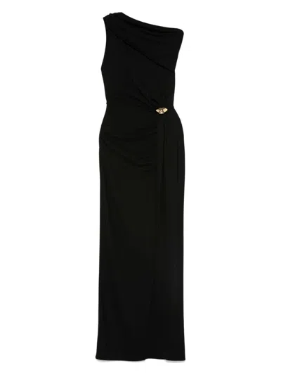 ELISABETTA FRANCHI WOMEN'S JERSEY ASYMMETRIC DRESS