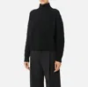 Elisabetta Franchi Black Jacquard Diamond Sweater In Black