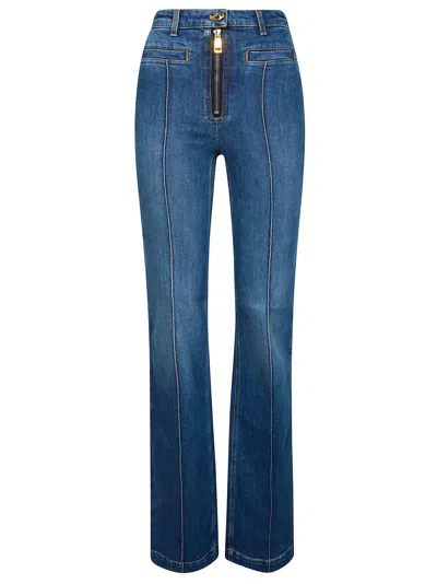 Elisabetta Franchi Women's Mini Jeans Trousers In Blue