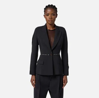 Elisabetta Franchi Women's Outerwear And Jackets  Gi17156e2 110 In Black