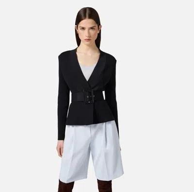 Elisabetta Franchi Women's Outerwear And Jackets  Mk48s57e2 110 In Black