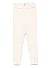 Elisabetta Franchi Tailored High-waist Cropped Pants In 193 Burro