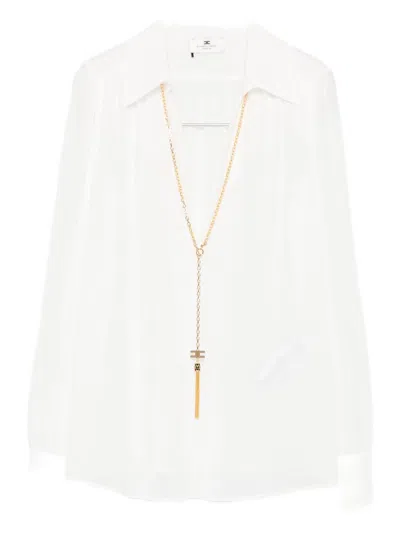 ELISABETTA FRANCHI WOMEN'S SHIRTS IVORY