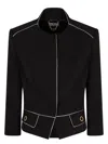 Elisabetta Franchi Single-breasted Jacket In Black