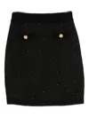 Elisabetta Franchi Button-embellishment Skirt In Black
