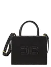 Elisabetta Franchi Black Handbag With Concealed Zip And Versatile Straps In Black