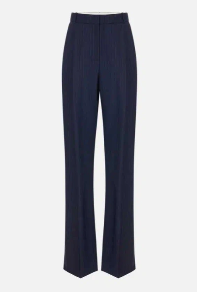 Elisabetta Franchi Women's Stylish Paintnts In Blu Notte/red Passio