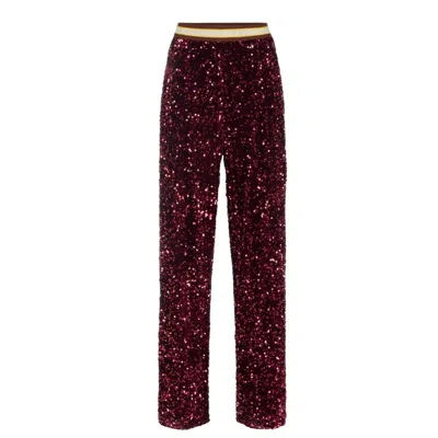 Elisabetta Franchi Women's Trousers  - Trousers - Burgundy