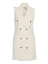 Elisabetta Franchi Sleeveless Tailored Mini Dress