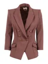 Elisabetta Franchi Womens Jacket In Brown