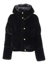 Elisabetta Franchi Quilted Padded Jacket In Black