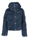 Elisabetta Franchi Womens Padded Jacket In Blue