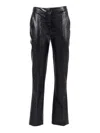 Elisabetta Franchi High-waisted Straight Leg Pants In Black