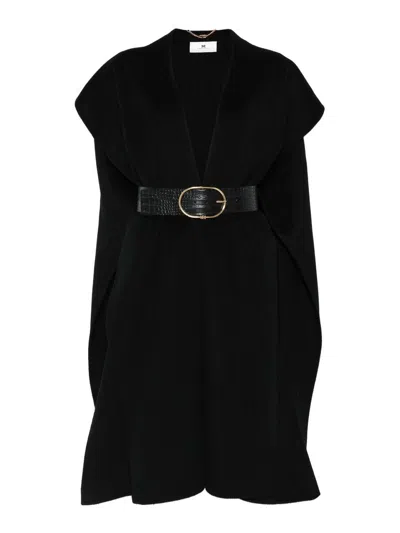 ELISABETTA FRANCHI ABRIGO MIDI - NEGRO