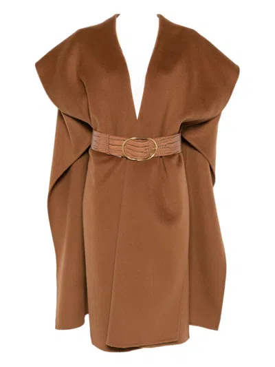 ELISABETTA FRANCHI ELISABETTA FRANCHI WOOL BELTED COAT