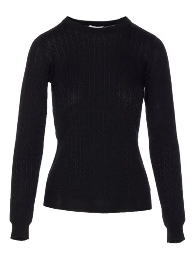 ELISABETTA FRANCHI ELISABETTA FRANCHI WOOL BLEND CREWNECK SWEATER