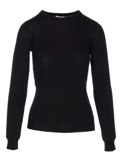 ELISABETTA FRANCHI ELISABETTA FRANCHI WOOL BLEND CREWNECK SWEATER