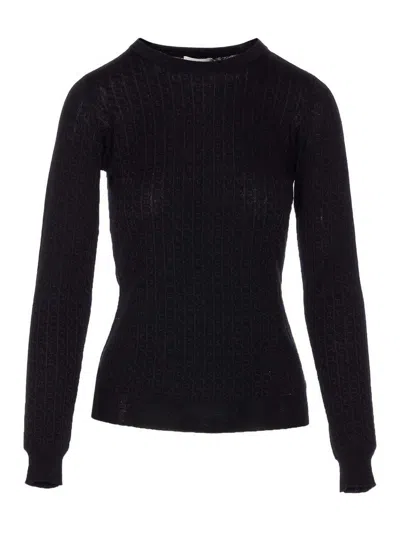 ELISABETTA FRANCHI WOOL BLEND CREWNECK SWEATER