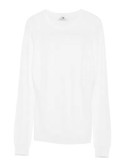 ELISABETTA FRANCHI WOOL BLEND CREWNECK SWEATER