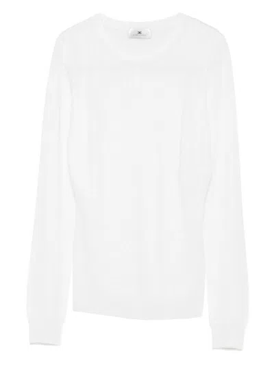 ELISABETTA FRANCHI ELISABETTA FRANCHI WOOL BLEND CREWNECK SWEATER