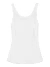 Elisabetta Franchi Wool Blend Tank Top In White