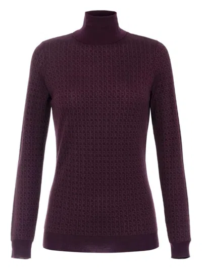 ELISABETTA FRANCHI ELISABETTA FRANCHI WOOL BLEND TURTLE-NECK SWEATER